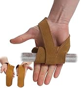 HiRui Premium Leather Lifting Wrist Straps for Weightlifting Bodybuilding Powerlifting Deadlifts ...