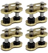 Zosgrew 4 PCS Chain Master Link, Metal Chain Connecting Links with O-ring, 530 HV Heavy Duty Mast...