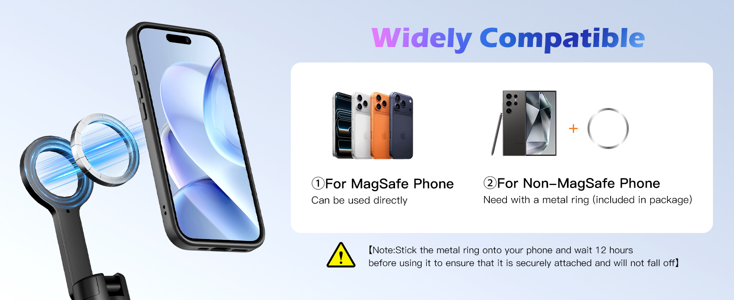 [1s-Open] Magnetic Phone Tripod for iPhone MagSafe