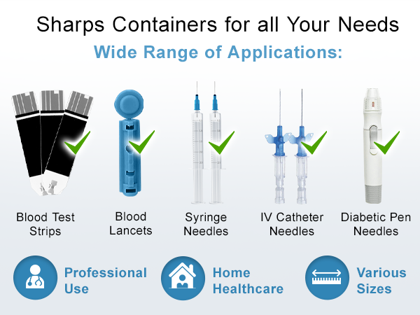 sharps containers for home use, needle disposal containers home, sharps disposal container, box