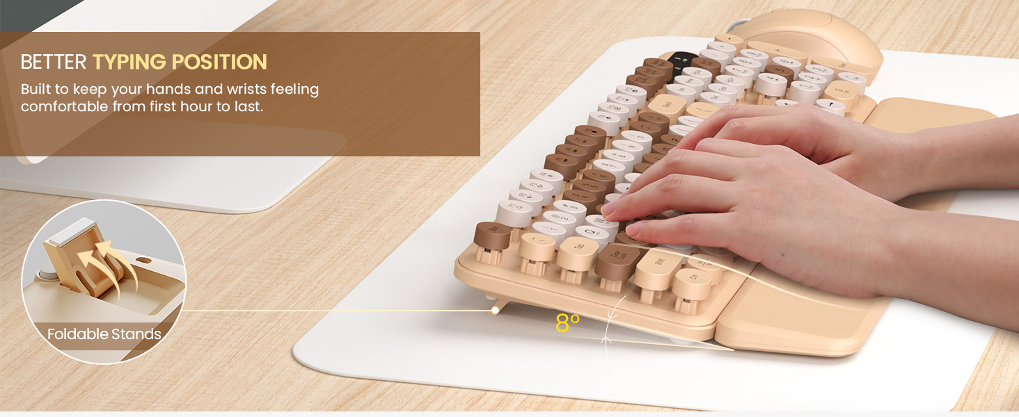 tilt angle for ergonomic