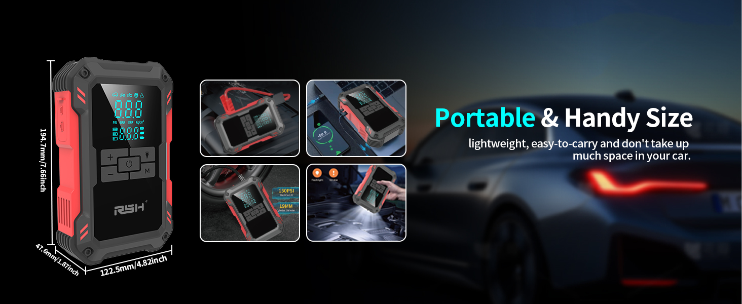 Jump Starter with Air Compressor 4000A