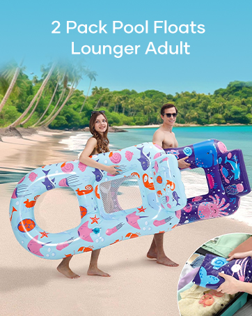 2pack Pool Floats Lounger Adult