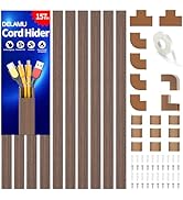 Delamu 157in Cord Hider Wall, TV Cable Hider Cord Covers for Wires on Wall, Large Cable Cover Rac...