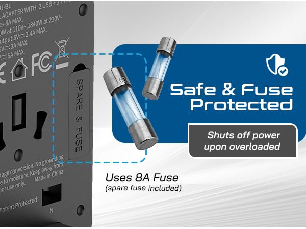 ceptic world travel adapter kit wall plugs with usb ports usb wall charger travel adapter worldwide