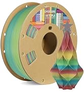 OVERTURE PLA Matte 3D Printer Filament 1.75mm, Matte PLA 1kg Cardboard Spool (2.2lbs), Dimensiona...