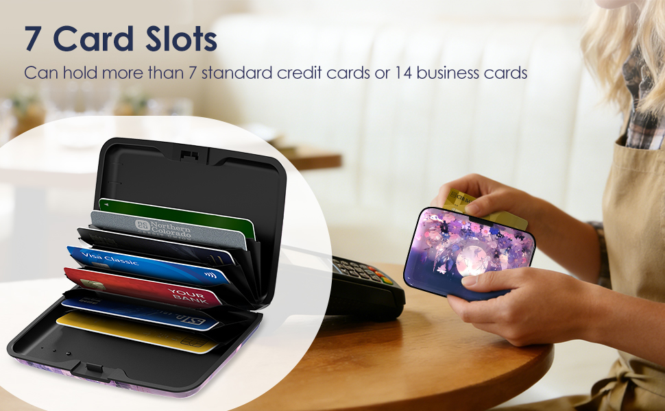 lauspuck credit card holder 7card slots