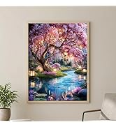 Gikboup Full Round Drill Diamond Art Kits for Adults, Diamond Painting Kits for Beginners,Diamond...