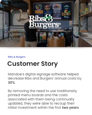 Mandoe Media Digital Media Player Customer Story - Menu Board for Restaurant