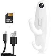 1080P Body Camera with 32GB SD Card, Mini Video Recorder Security Nanny Cam with Motion Detetion,...