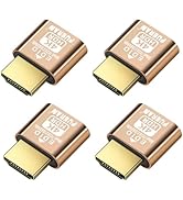 FUERAN New 4K HDR HDMI Dummy Plug,4K@60Hz?1440P@120/144Hz?1080P@120/144/240Hz,edid Emulator Virtu...