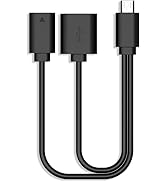 Rii Micro USB Host OTG Adapter Cable Micro USB to USB for Smart TV, Compatible Keyboards, Logitec...