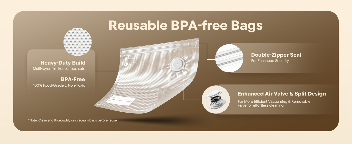 Reusable Vacuum Bags