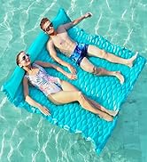 Jasonwell Floating Mat Pool Floats - Giant Inflatable Pool Float Lake Raft Lounge Floating Water ...