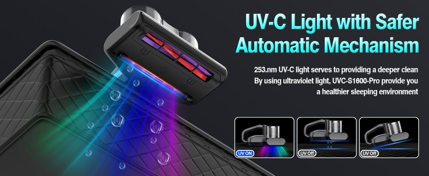 bed vacuum cleaner with UV