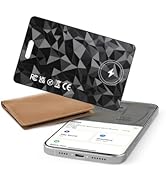 Wallet Tracker Card for Apple Find My (iOS Only), Rechargeable Air Tracker Tag, IP68 Tracker Card...