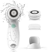 TOUCHBeauty Facial Cleansing Brush Electric, Face Cleansing Brush with Stand, 3 Brush Heads, 2 Sp...