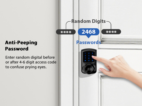 Keyless entry door lock