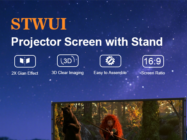 Projector Screen with Stand
