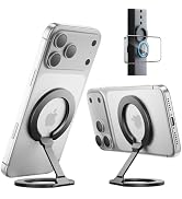SUPERONE [2026 Upgraded] Magnetic Phone Grip for MagSafe Kickstand, Removable Gym Dual-Side Magne...