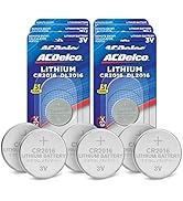 ACDelco 3V Lithium Coin Cell &amp; Watch, Electronics Button Batteries, 6 Count