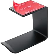 Mt.Jun Aluminum Under-Desk Headphone Hook | with Strong Adhesive VHB Tape | Holds 5 lbs | Black