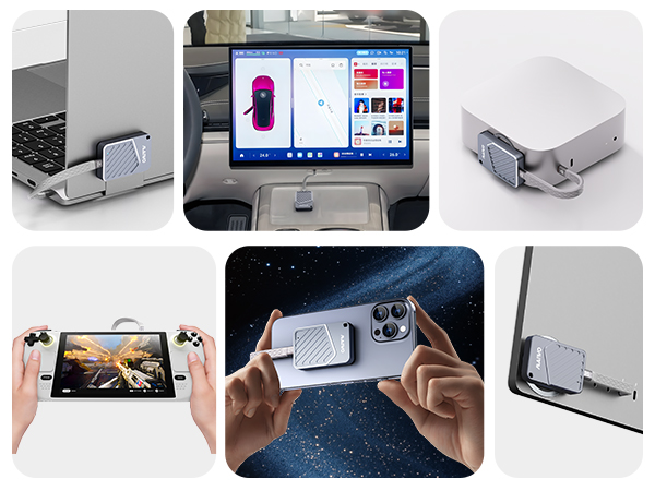 Magnetic 10Gbps NVMe enclosure for 2230 2242 SSD