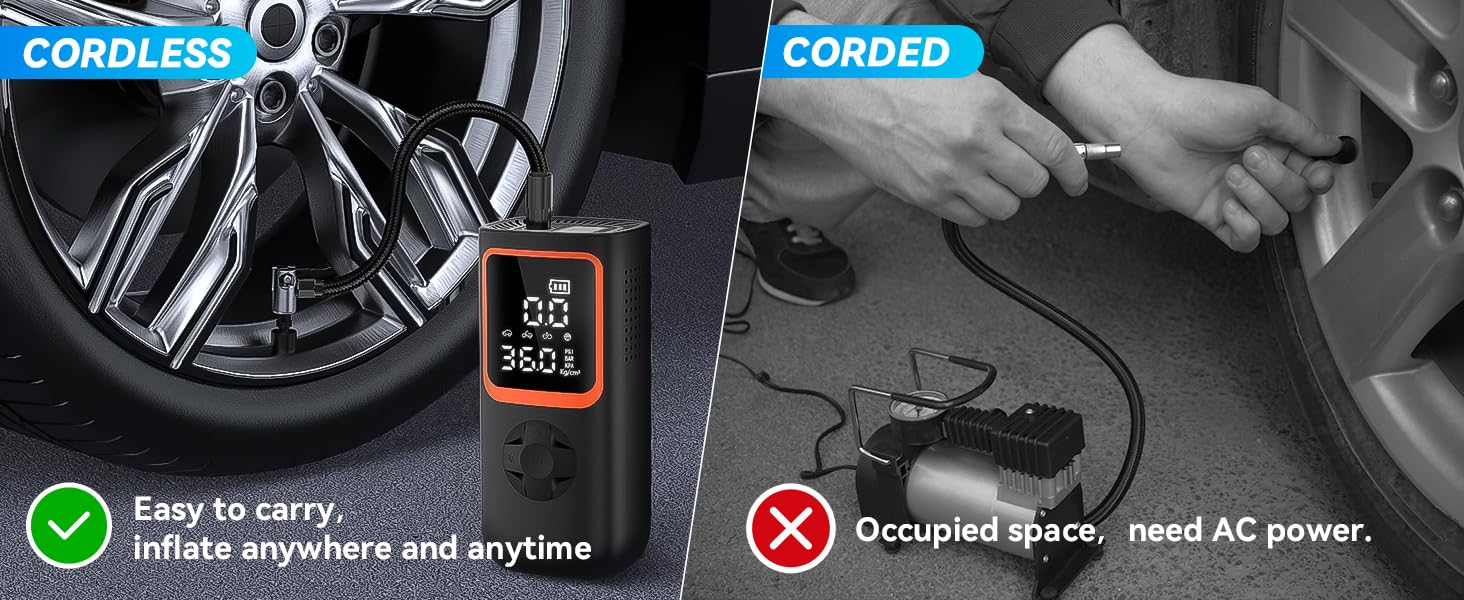 motorcycle car accessories air compressor for car air pump
