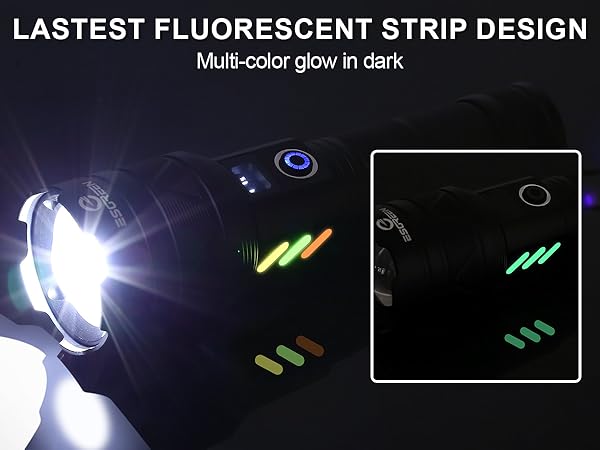 esgreen rechargeable flashlights high lumens