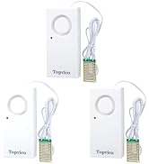 Topvico Water Alarms for Basements, Heater Leak Detector, Sump Pump Overflow Moisture Flood Senso...