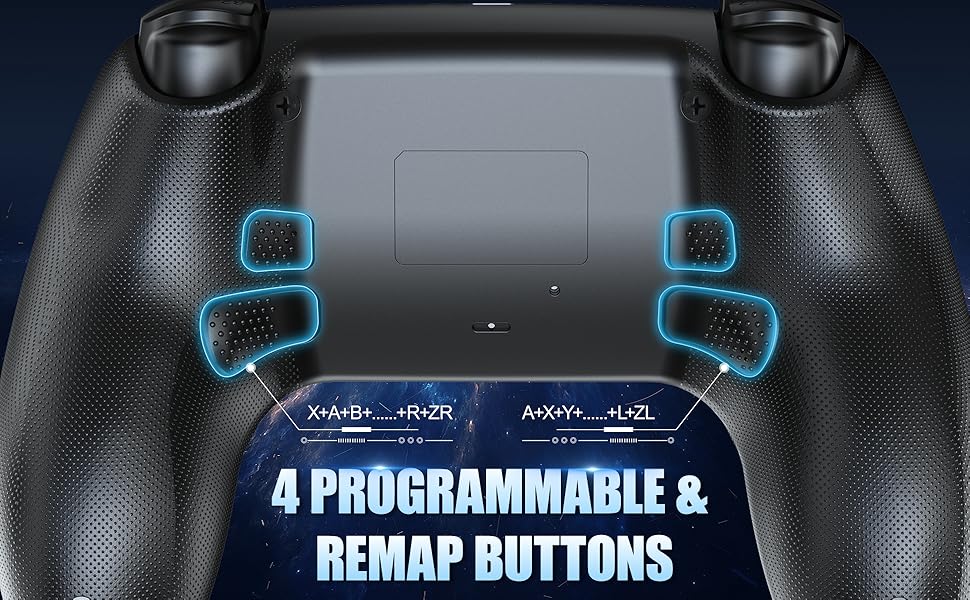 LED Wireless Controller for PS5 with Hall Effect Joystick and Trigger