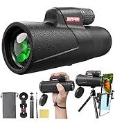 12x55 Monocular Telescope for Smartphone, High Powered HD Compact Monocular Scope for Adults &amp; Ki...
