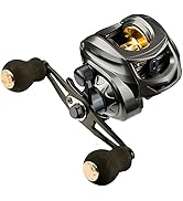 AK Baitcasting Fishing Reel Lightweight Aluminum Spool Fishing Reel 17.6Lbs Max Drag Magnetic Bra...