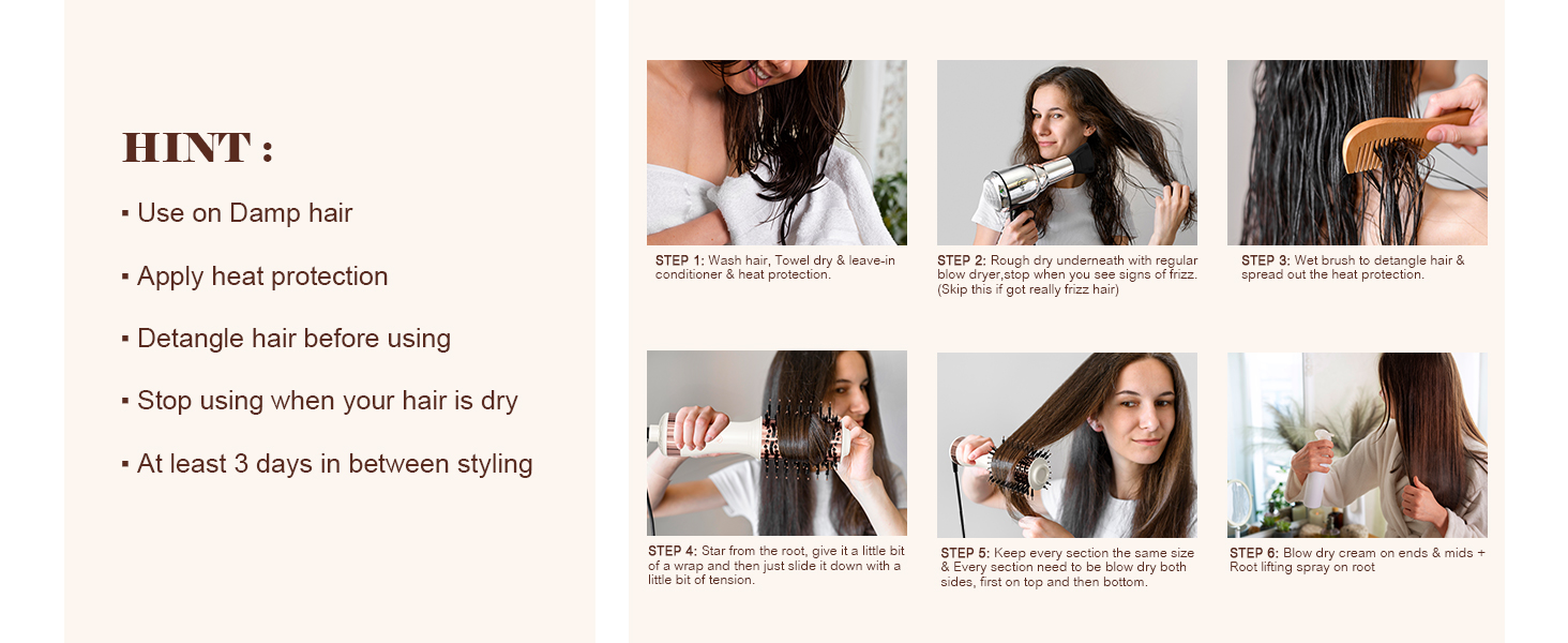 hair dryer brush dual voltage travel