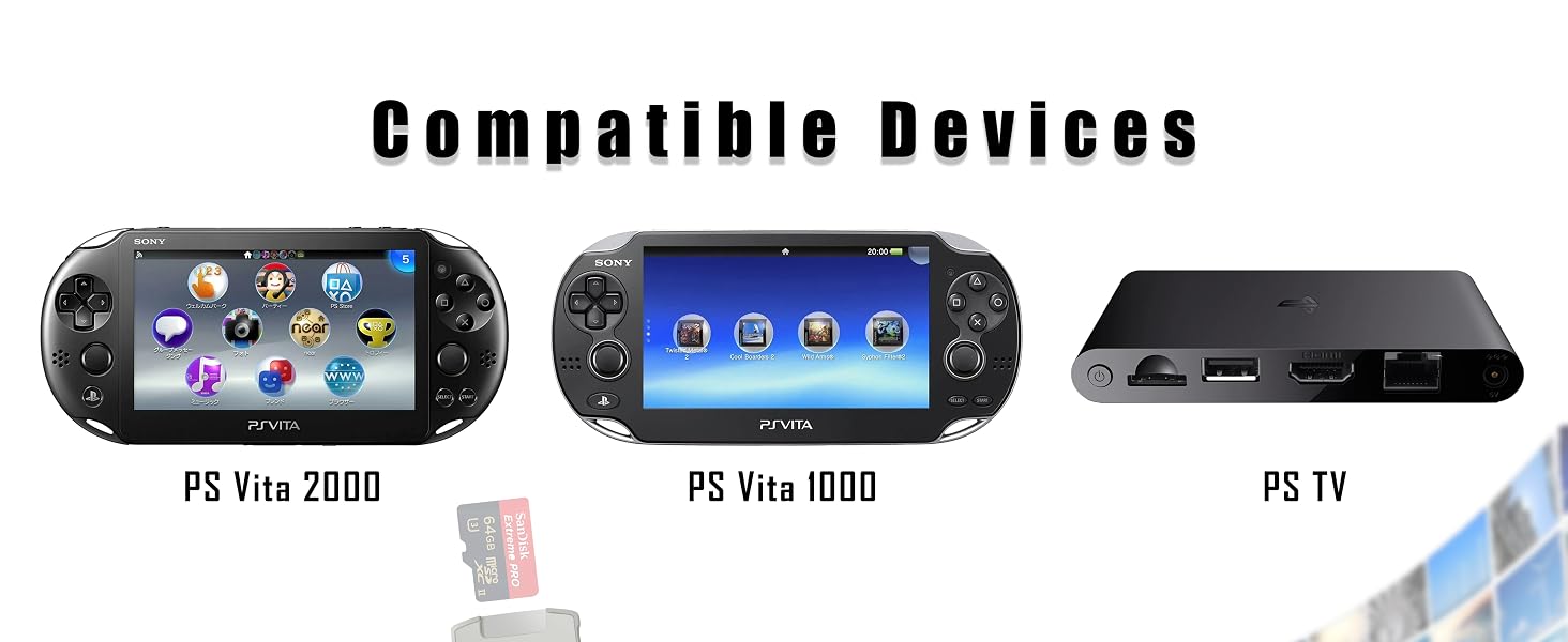 SD2Vita 5.0 Memory Card Adapter, PS Vita PSVSD Micro SD Adapter PSV 1000/2000 PSTV FW 3.60 HENkaku