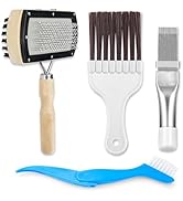 Cenipar Air Conditioner Fin Comb Set 4PCS AC Fin Comb Straightener Include Dual-Sided HVAC Coil C...
