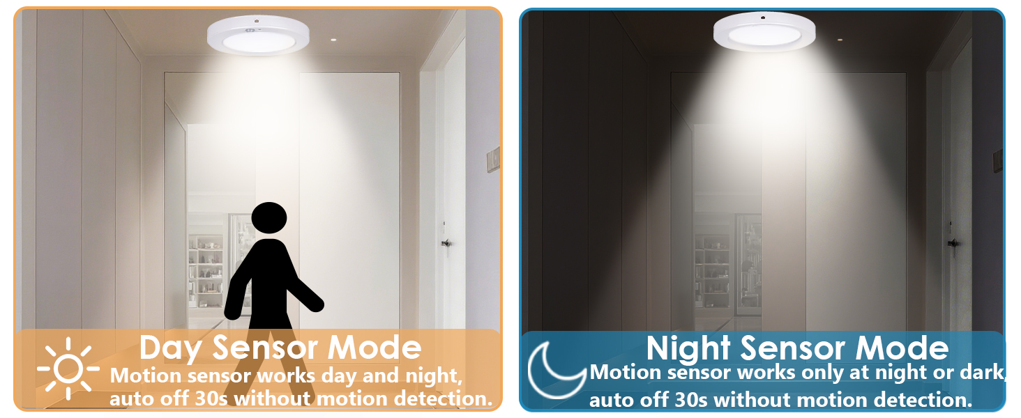 led ceiling light day sersor and night sensor mode