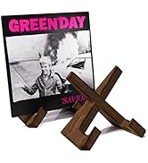 Now Playing Vinyl Record Stand, Premium Wood Vinyl Record Holder, Now Spinning Display Stands, Wo...