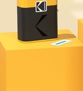 KODAK Label ERA Label Maker Machine Bundle, Yellow (1 Roll Sticker Label &amp; 12 Rolls Set)