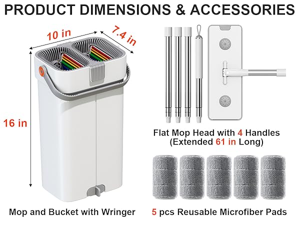 Flat Mop and Bucket System