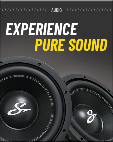 Experience high-fidelity sound with Stinger speakers.