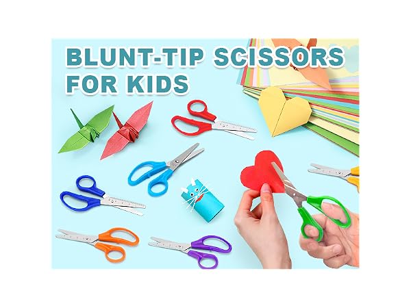 Kids Scissors, Scissors Bulk for School,Kid Safety Scissor for Classroom Office Home,School Supplies