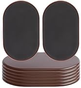 Kayzn Reusable Large Furniture Movers Sliders for Carpet - 8 Pack 9-1/2" x 5-3/4" Oval Furniture ...