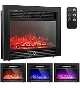 ARLIME 28.5" Electric Fireplace Insert, 1500W Freestanding Fireplace Heaters for Indoor Use, Port...