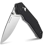 DURATECH Folding Pocket Knife, EDC Pocket Knife with Stainless Steel Blade, G10 Handle Folding Kn...