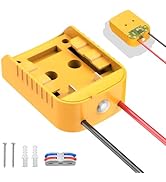 Kzreect Battery Adapter with Switch Compatible with Dewalt 20V Battery, Over-Discharge Protection...