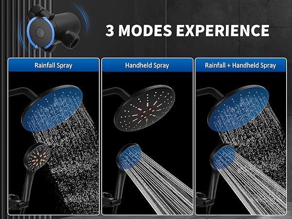 3-WAY DIVERTER: 3 MODES EXPERIENCE