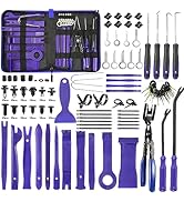 Uolor 342Pcs Trim Removal Tool Kit, Car Panel Door Audio Radio Stereo Removal Tools, Auto Push Pi...