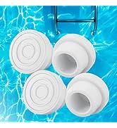 Pool Ladder Bumpers for Inground Pool - 4Packs Inside Plug Caps fit 1.9" Standard Steps Tubing, R...