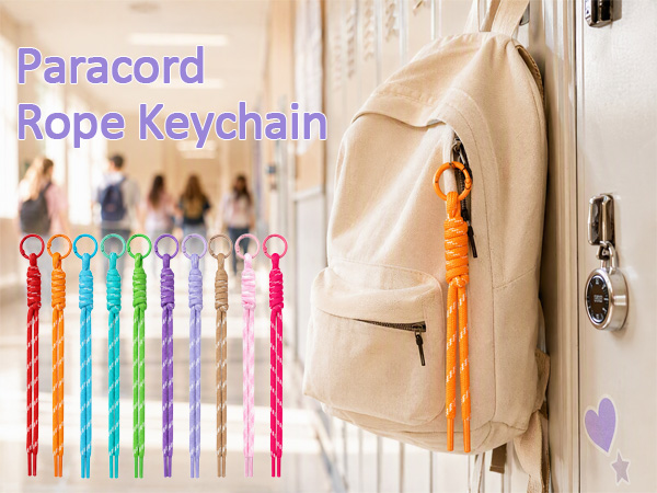 Hzopcw Paracord Rope Keychain